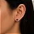 Brinco em Ouro 18K com Zircônia Coração 5,90 x 5,20 mm - Imagem 2