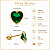 Brinco em Ouro 18K com Zircônia Coração 5,90 x 5,20 mm - Imagem 3