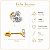 Brinco em Ouro 18K com Zircônia Coração 4,00 x 4,00 mm - Imagem 3