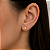 Brinco em Ouro 18K com Zircônia 4,00 mm - Modelo 0156030 - Imagem 2