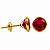 Brinco em Ouro 18K com Zircônia 6,00 mm - Modelo 0160190 - Imagem 1