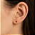 Brinco em Ouro 18K com Zircônia 3,00 mm - Modelo 0160231 - Imagem 2