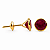Brinco em Ouro 18K com Zircônia 5,00 mm - Modelo 0160239 - Imagem 1