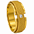 Aliança em Ouro 18K 7,00 mm com Diamante e Acabamento Fosco - Imagem 1