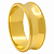 Aliança em Ouro 18K 8,00 mm com Perfil Ondulado - Imagem 1