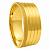 Aliança em Ouro 18K 10,00 mm Larga com Frisos e Textura - Imagem 1