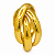 Aliança em Ouro 18K 4,10 mm Entrelaçada - Imagem 3