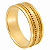Aliança em Ouro 18K 6,20 mm com Bordas Trabalhadas - Imagem 1