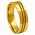 Aliança em Ouro 18K 6,00 mm com Frisos e Faixa Fosca - Imagem 1