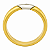 Aliança em Ouro 18K 5,00 mm Bicolor com Diamante - Imagem 3