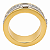 Aliança em Ouro 18K 8,00 mm Bicolor com Diamantes - Imagem 3