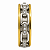 Aliança em Ouro 18K 8,00 mm Bicolor com Diamantes - Imagem 2