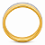 Aliança em Ouro 18K 6,00 mm Bicolor com Faixa Central - Imagem 3