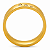 Aliança em Ouro 18K 6,30 mm Ondulada com Quatro Diamantes - Imagem 3