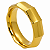 Aliança em Ouro 18K 5,50 mm Facetada Geométrica - Imagem 1