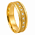 Aliança em Ouro 18K 6,80 mm com Sete Diamantes - Imagem 1