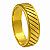 Aliança em Ouro 18K 6,00 mm com Frisos Diagonais - Imagem 1