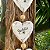 Trio de corações 12cm boleado duplo, branco, Família, Gratidão e Felicidade - Imagem 3