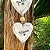 Trio de corações 12cm boleado duplo, branco, Família, Gratidão e Felicidade - Imagem 4