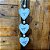 Trio de corações 12cm boleado duplo, branco, Família, Gratidão e Felicidade - Imagem 1