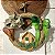 Guirlanda verde com casinha de madeira aro 30cm - Imagem 5