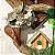 Guirlanda verde com casinha de madeira aro 30cm - Imagem 2