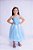 Fantasia Vestido Longo Princesa Azul Menina - Imagem 3