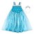 Fantasia Vestido Longo Princesa Azul Menina - Imagem 1