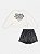 Conjunto Blusa Manga Longa e Shorts Couro Momi - Imagem 1
