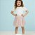 Conjunto Blusa Manga Curta Com Saia De Tule Momi  J5158 - Imagem 1