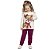 Conjunto Blusa Com Capuz E Calça Moletom Feminino Kyly 207958 - Imagem 1
