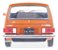 Miniatura Carro Volkswagen Brasilia Laranja - 1/24 - Imagem 4
