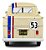 Miniatura Carro Volkswagen Kombi T1 Race 53 Pick-up Bege-1/18 - Imagem 3