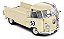 Miniatura Carro Volkswagen Kombi T1 Race 53 Pick-up Bege-1/18 - Imagem 7
