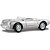 Miniatura Carro Porsche 550a Spyder 1/18 Prata Metal C/ Base - Imagem 1