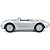 Miniatura Carro Porsche 550a Spyder 1/18 Prata Metal C/ Base - Imagem 3