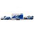 Maisto 1:64 Diecast Design Team Hauler Chev 1500 + subaru Brz - Imagem 2