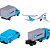Giftpack Majorette Logistc Maersk 5 Carros 1/64 - Imagem 3