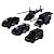 Giftpack Majorette Police Swat 5 Carros 1/64 - Imagem 2