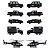 Giftpack Majorette Police Swat 5 Carros 1/64 - Imagem 3
