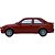 Miniatura carro Ford Escort RS turbo 1/18 - vermelho - Imagem 3