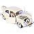 Miniatura Volkswagen Käfer Beetle Fusca 1955 Bburago 1:18 - Imagem 6