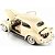 Miniatura carro Volkswagen Fusca 1955 1/18 - bege - Imagem 6