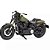 Miniatura Moto Harley Davidson Fat Bob 114 verde- 1/18 - Imagem 4