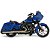 Miniatura Moto Harley-davidson CVO Road Glide Azul - 1/18 - Imagem 3