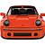 Miniatura carro Porsche Custom KS-R laranja 1/18 - Imagem 3