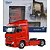 Miniatura Caminhao Mercedes Actors vermelho 1/24 - Solido - Imagem 1