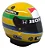 Mini Capacete Formula 1 1988 Ayrton Senna - Escala 1:5 - Imagem 3