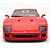 Miniatura carro Ferrari F40 1987 vermelho 1/18 Kyosho - Imagem 3