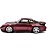 Miniatura carro Porsche 911 (993) Turbo vinho 1/18 solido - Imagem 6